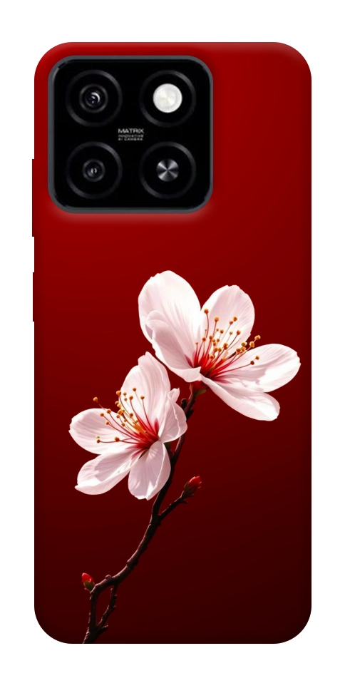 Чехол Sakura red для ZTE Blade A55 4G