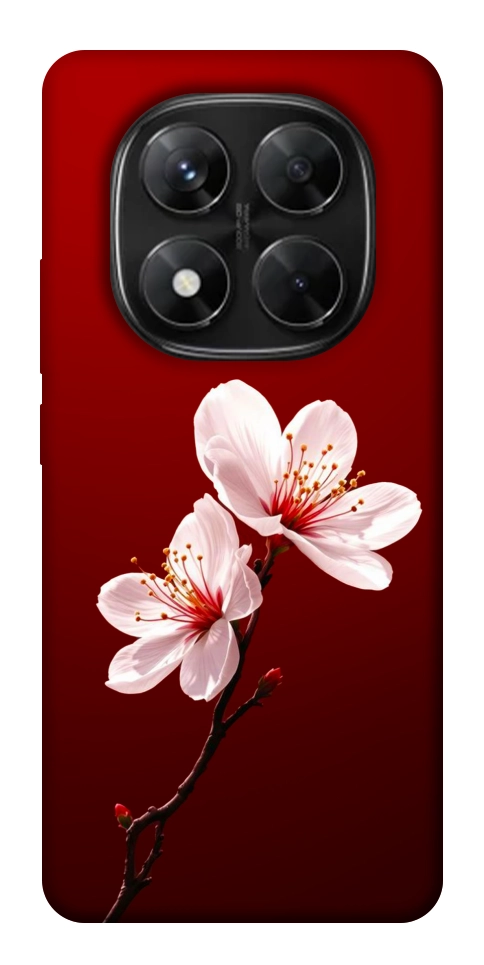 Чехол Sakura red для Xiaomi Redmi Note 14 Pro 5G