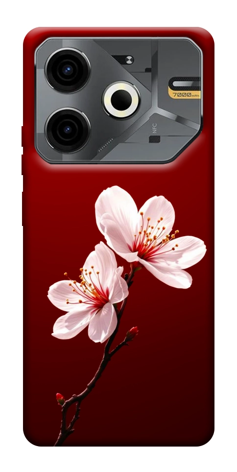 Чехол Sakura red для TECNO Pova 6 Neo (LI6)