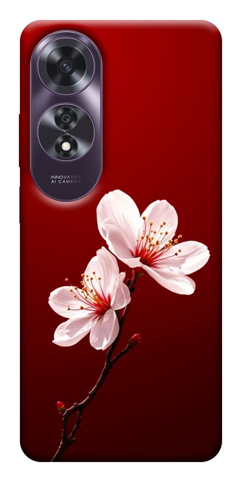Чехол Sakura red для Oppo A60 4G
