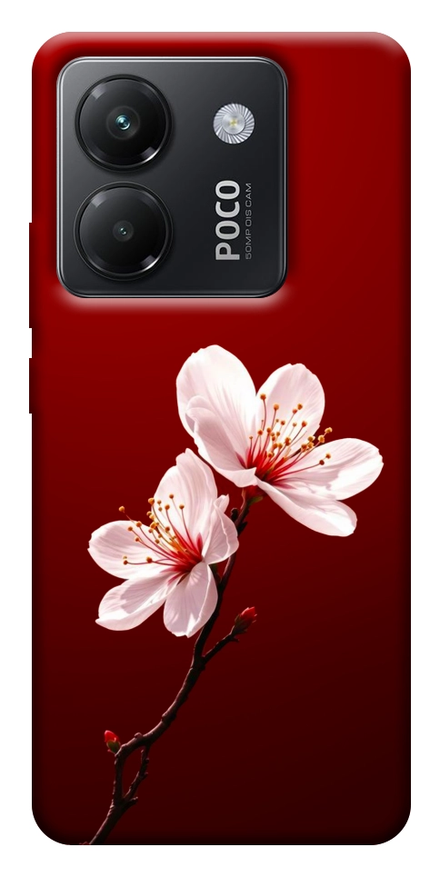 Чехол Sakura red для Xiaomi Poco M7 Pro 5G