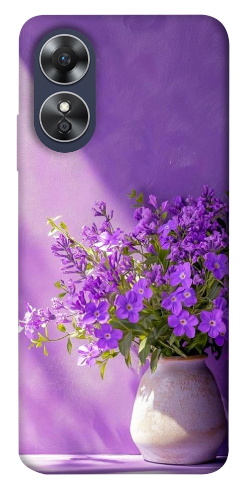 Чехол Vase with flowers для Oppo A17