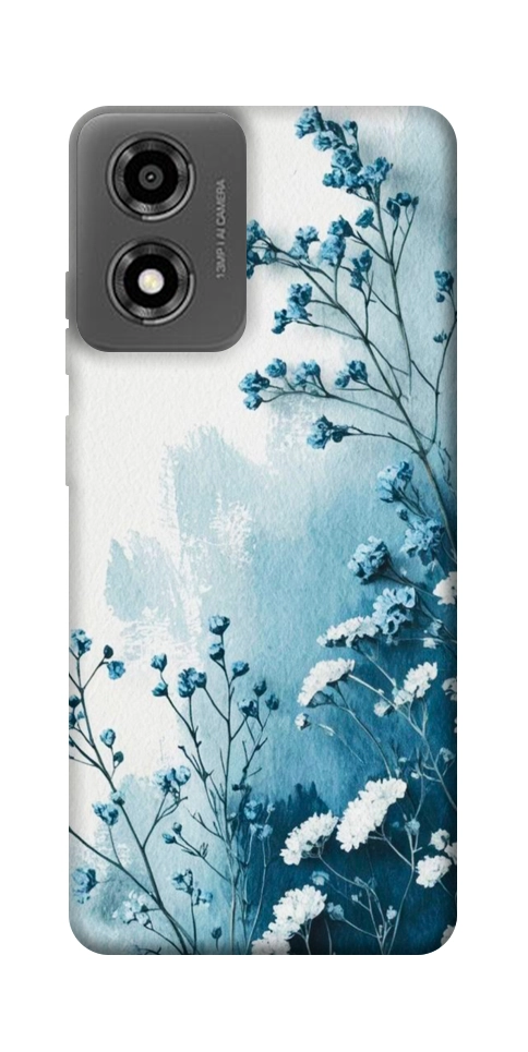 Чехол Blue minimal для Motorola Moto E14