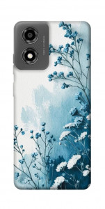 Чехол Blue minimal для Motorola Moto E14