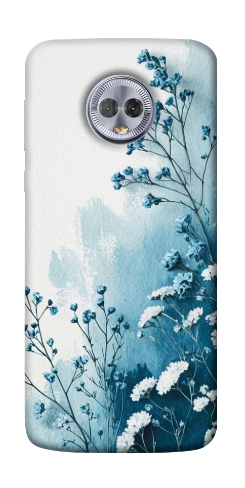 Чехол Blue minimal для Motorola Moto G6 Plus