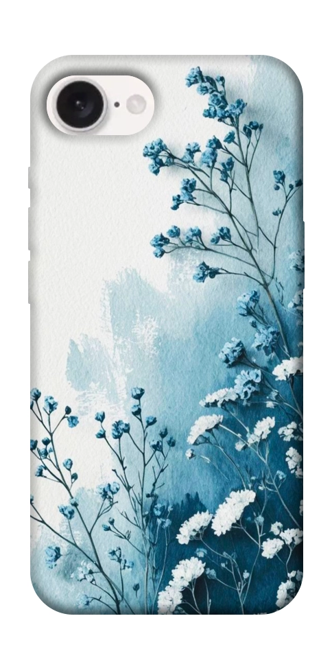 Чехол Blue minimal для iPhone 16e
