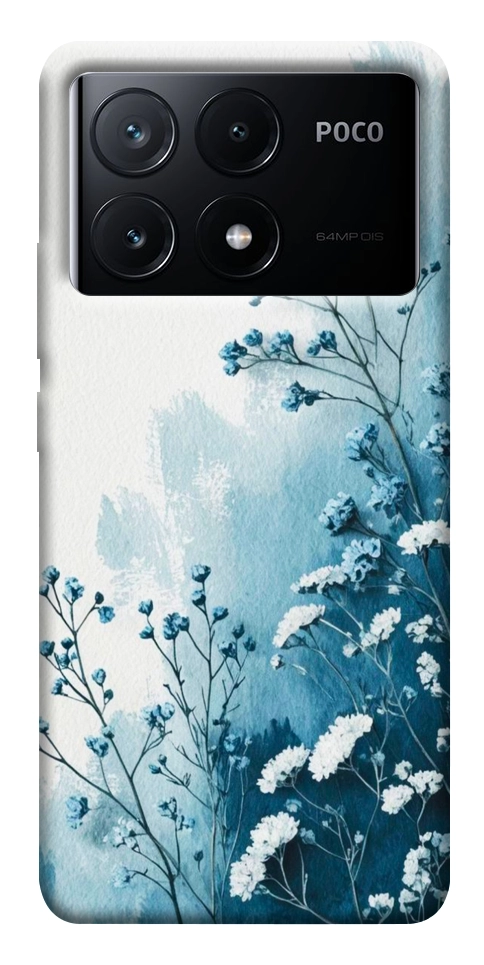 Чехол Blue minimal для Xiaomi Poco X6 Pro