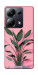 Чехол Pink plant для Xiaomi Poco M6 Pro 4G
