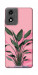 Чехол Pink plant для Motorola Moto E14