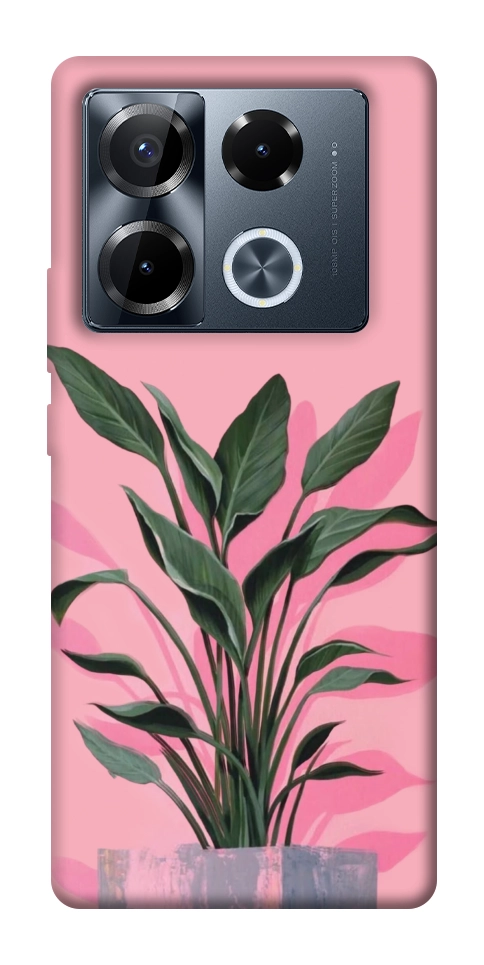 Чехол Pink plant для Infinix Note 40 Pro 4G