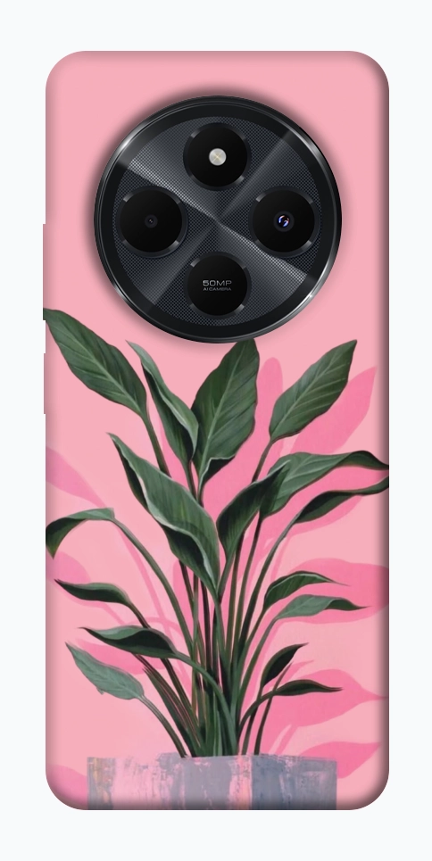 Чехол Pink plant для Xiaomi Redmi 14C