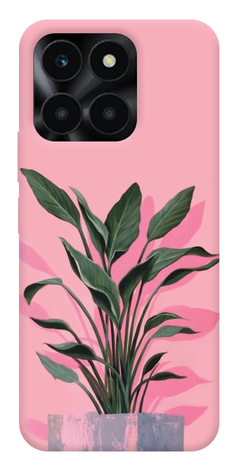 Чехол Pink plant для Huawei Honor X6a