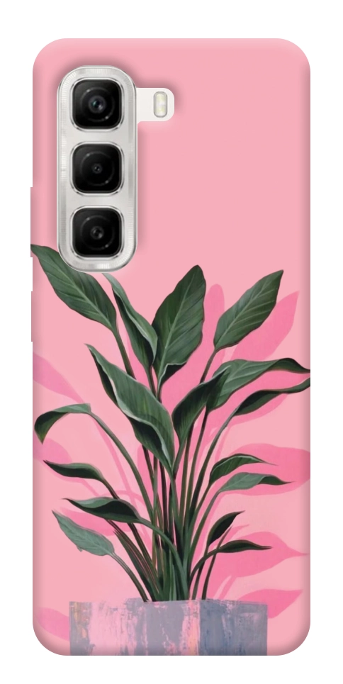 Чехол Pink plant для Infinix Hot 50 4G