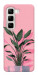 Чехол Pink plant для Infinix Hot 50 4G