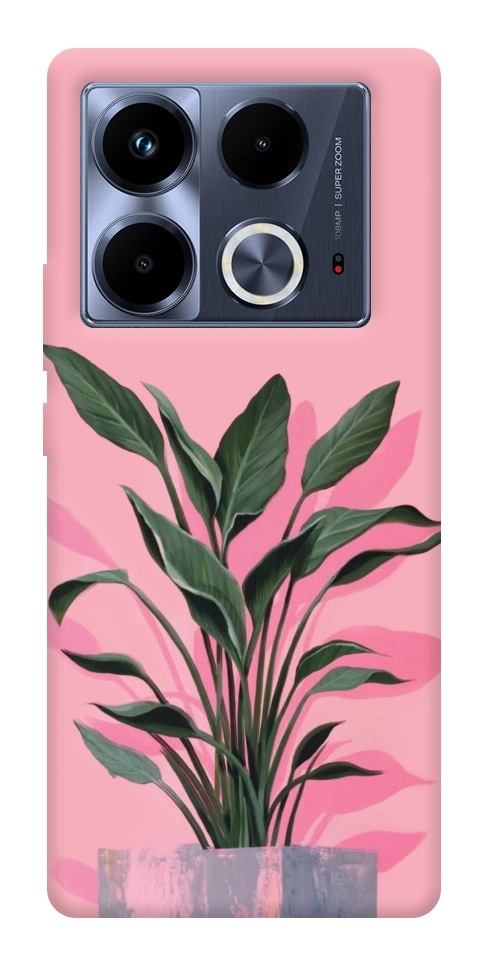 Чехол Pink plant для Infinix Note 40 4G