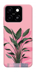 Чехол Pink plant для ZTE Blade A55 4G