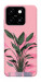 Чехол Pink plant для ZTE Blade A55 4G