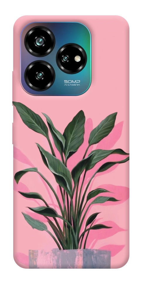 Чехол Pink plant для ZTE Nubia V60