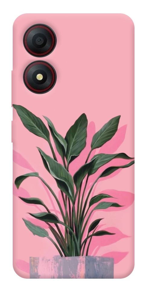 Чохол Pink plant для ZTE Blade A34 4G
