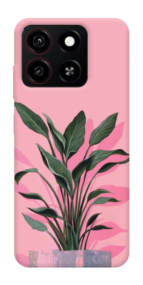 Чехол Pink plant для ZTE Blade A35 4G