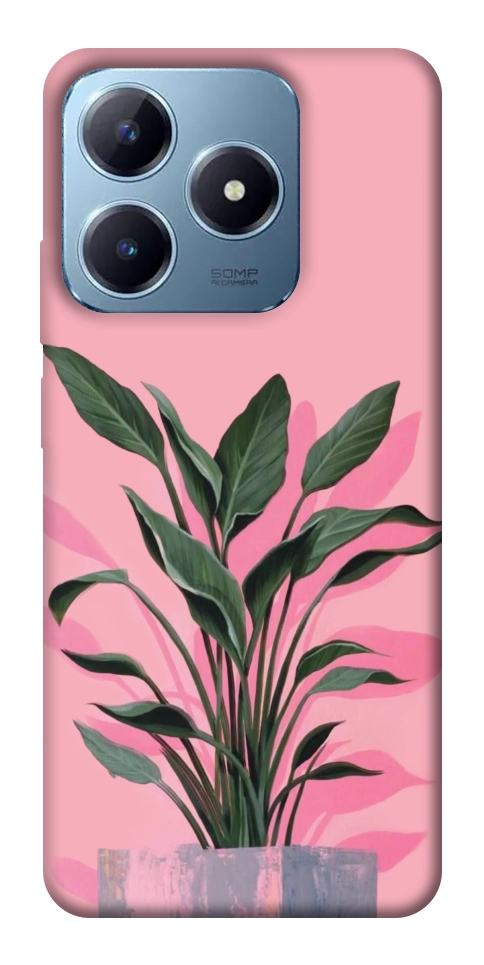 Чехол Pink plant для Realme C63 4G