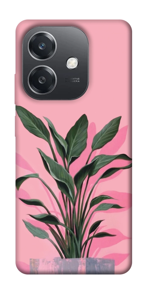 Чохол Pink plant для Oppo A3 4G