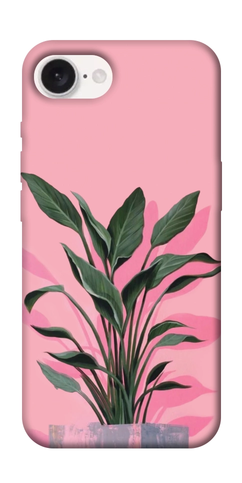 Чехол Pink plant для iPhone 16e