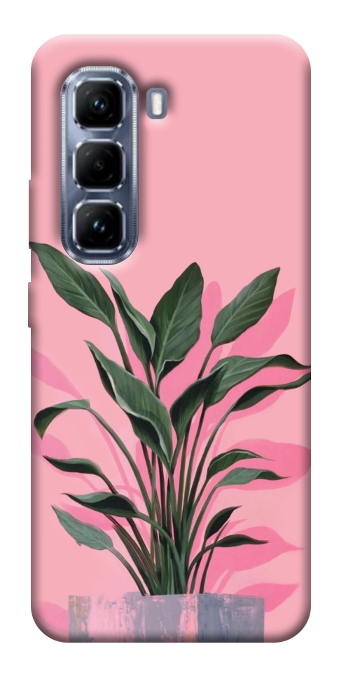 Чохол Pink plant для Infinix Hot 50 Pro