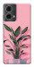 Чехол Pink plant для Motorola Moto G85
