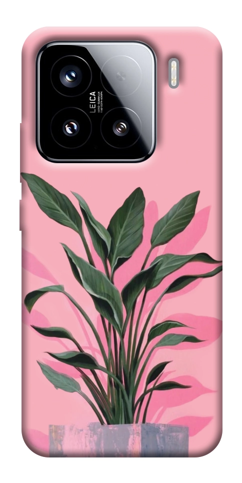 Чехол Pink plant для Xiaomi 15