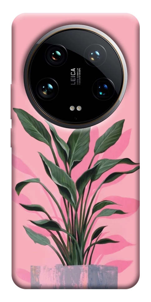 Чехол Pink plant для Xiaomi 14 Ultra