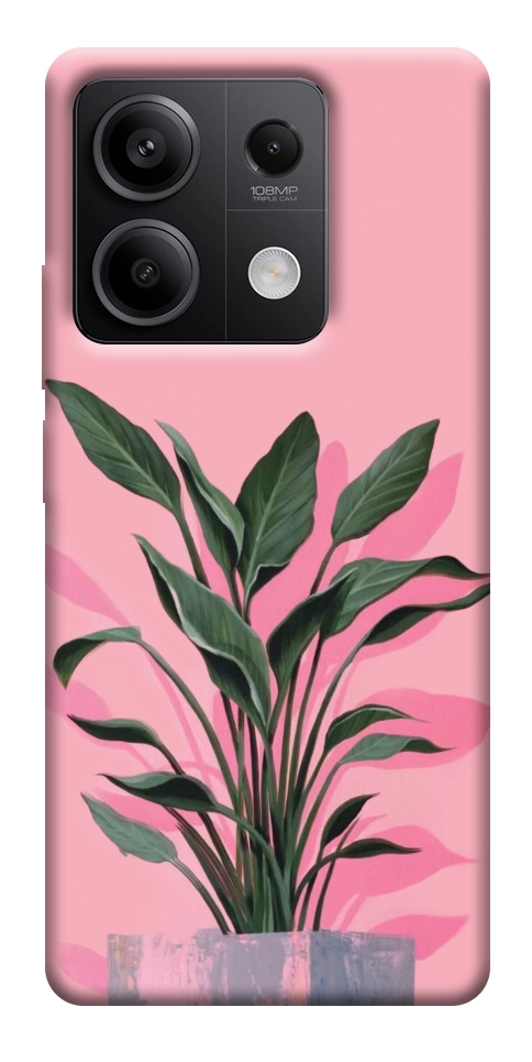 Чехол Pink plant для Xiaomi Redmi Note 13 5G