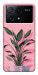 Чехол Pink plant для Xiaomi Poco X6 Pro