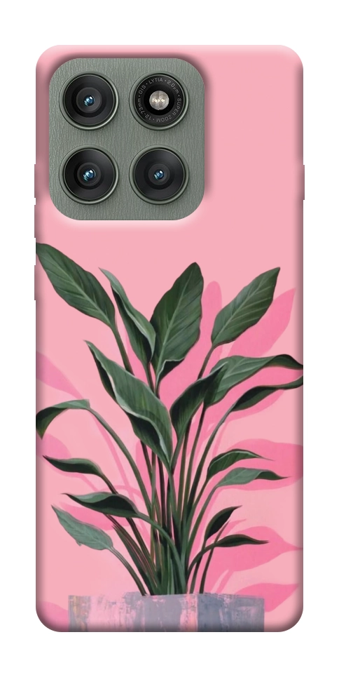Чехол Pink plant для Motorola Edge 60 Pro