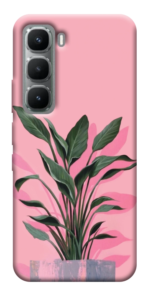 Чехол Pink plant для Infinix Hot 60