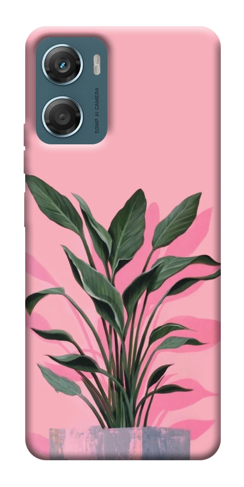 Чехол Pink plant для Motorola Moto G06