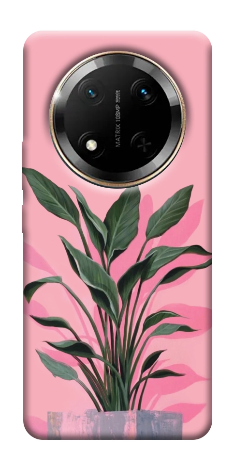 Чехол Pink plant для Huawei Honor X9c