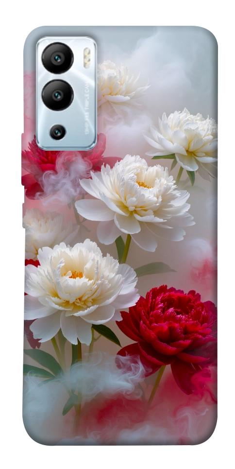 Чехол Red and white smoke для Infinix Hot 12i