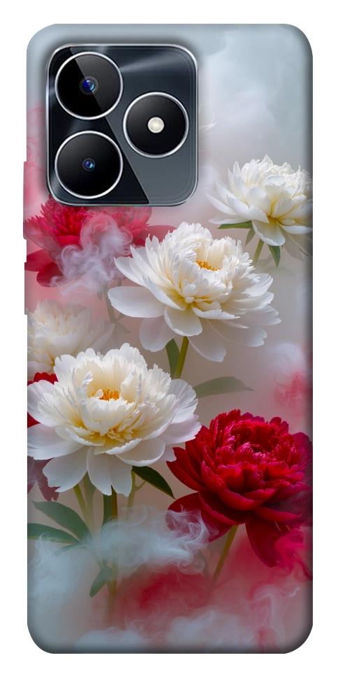 Чехол Red and white smoke для Realme C53
