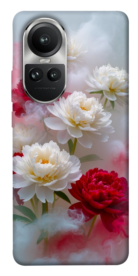 Чехол Red and white smoke для Oppo Reno 10