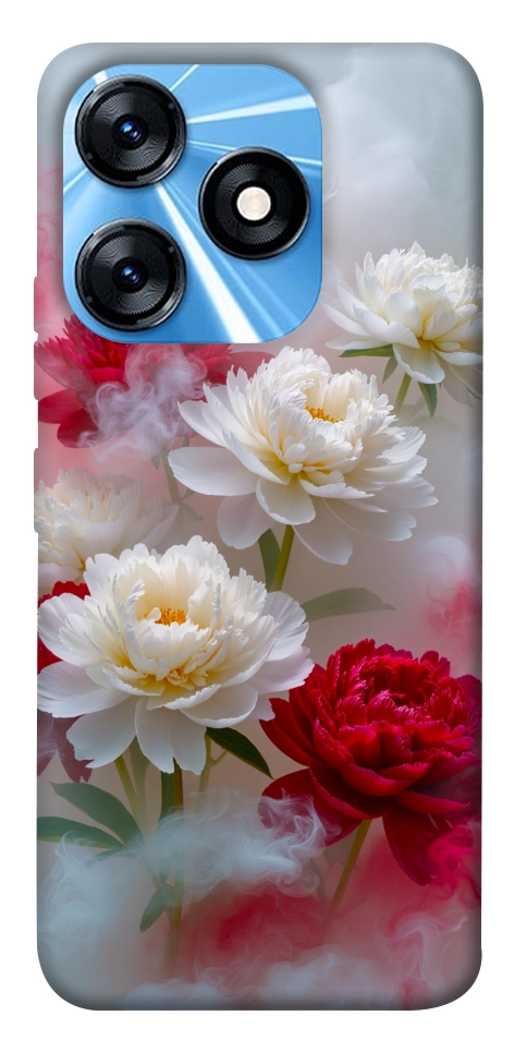 Чехол Red and white smoke для TECNO Spark 10