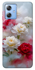 Чехол Red and white smoke для Motorola Moto G84