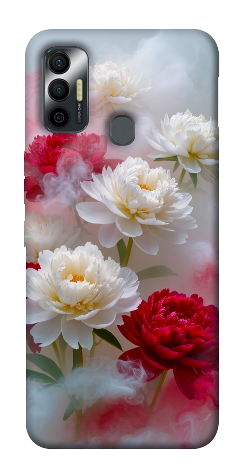 Чехол Red and white smoke для TECNO Spark 7