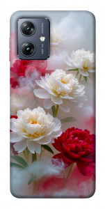 Чехол Red and white smoke для Motorola Moto G54
