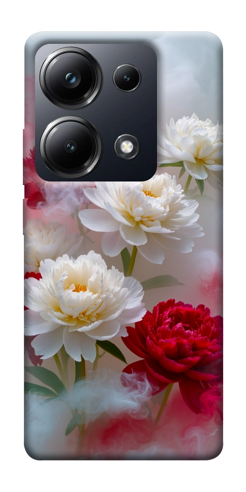 Чехол Red and white smoke для Xiaomi Poco M6