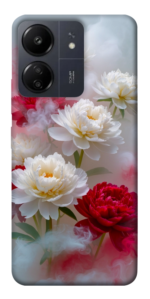 Чехол Red and white smoke для Xiaomi Poco C65