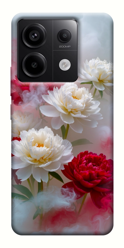 Чехол Red and white smoke для Xiaomi Redmi Note 13 Pro 4G