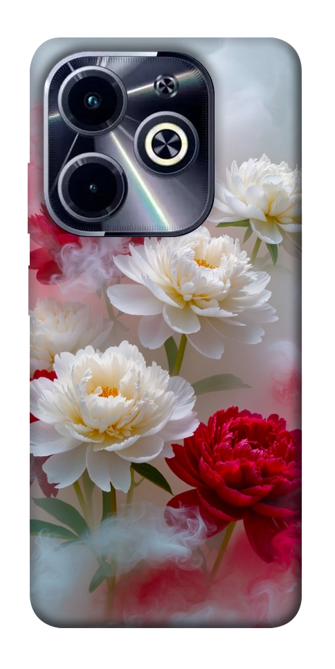 Чехол Red and white smoke для Infinix Hot 40i