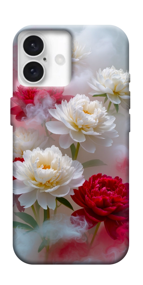 Чехол Red and white smoke для iPhone 16