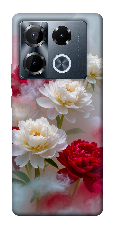 Чехол Red and white smoke для Infinix Note 40 Pro 4G